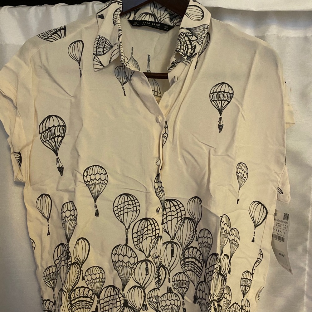 Zara short sleeve blouse